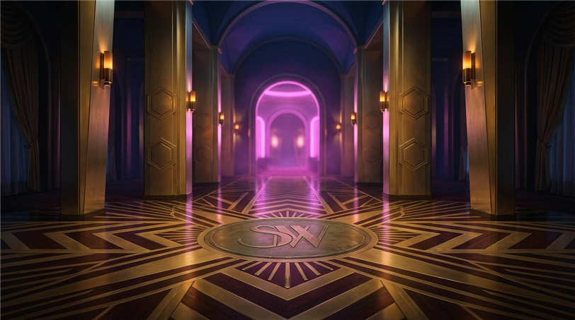 Casino gaming table with cards and chips